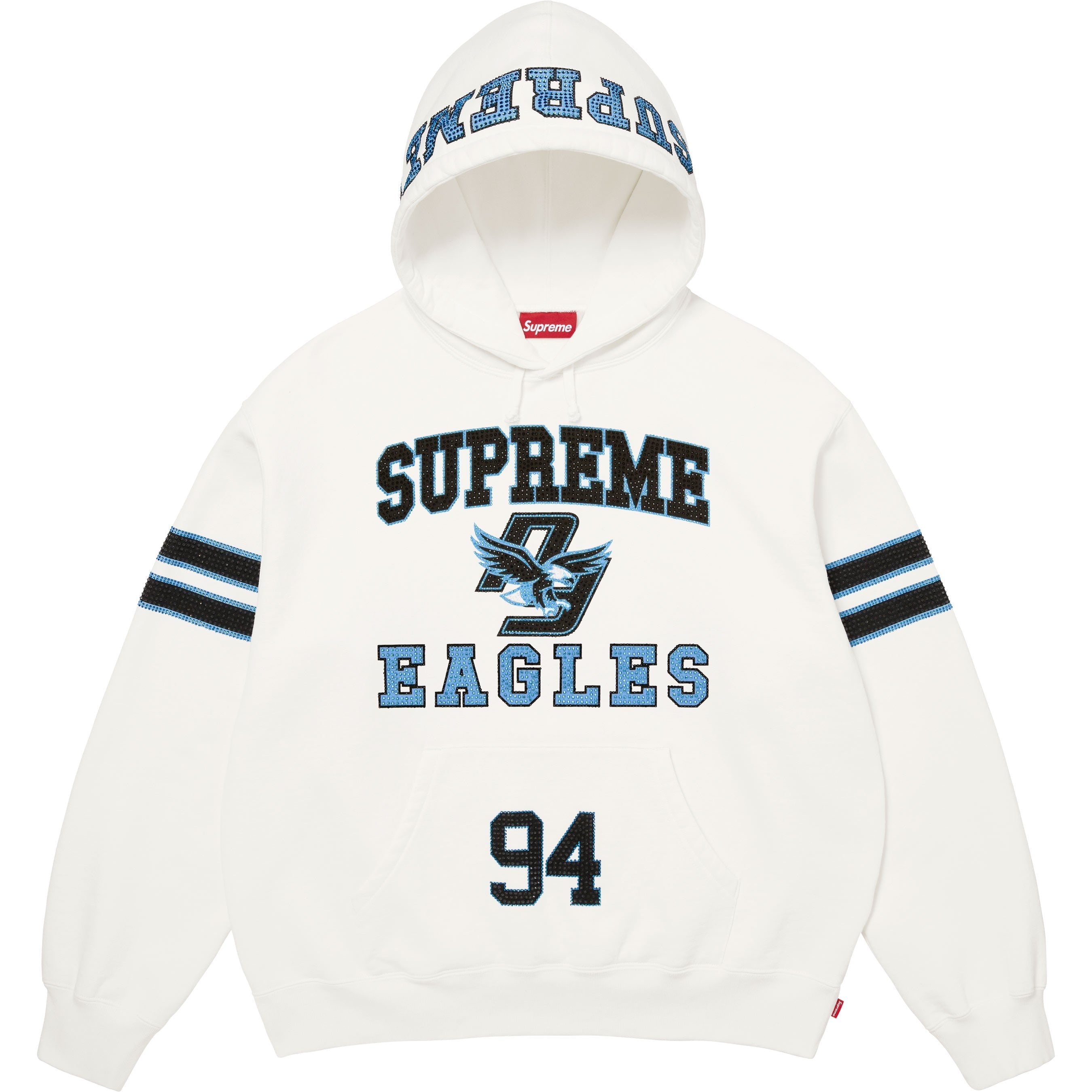 Rhinestone Eagle Hooded Sweatshirt view 2